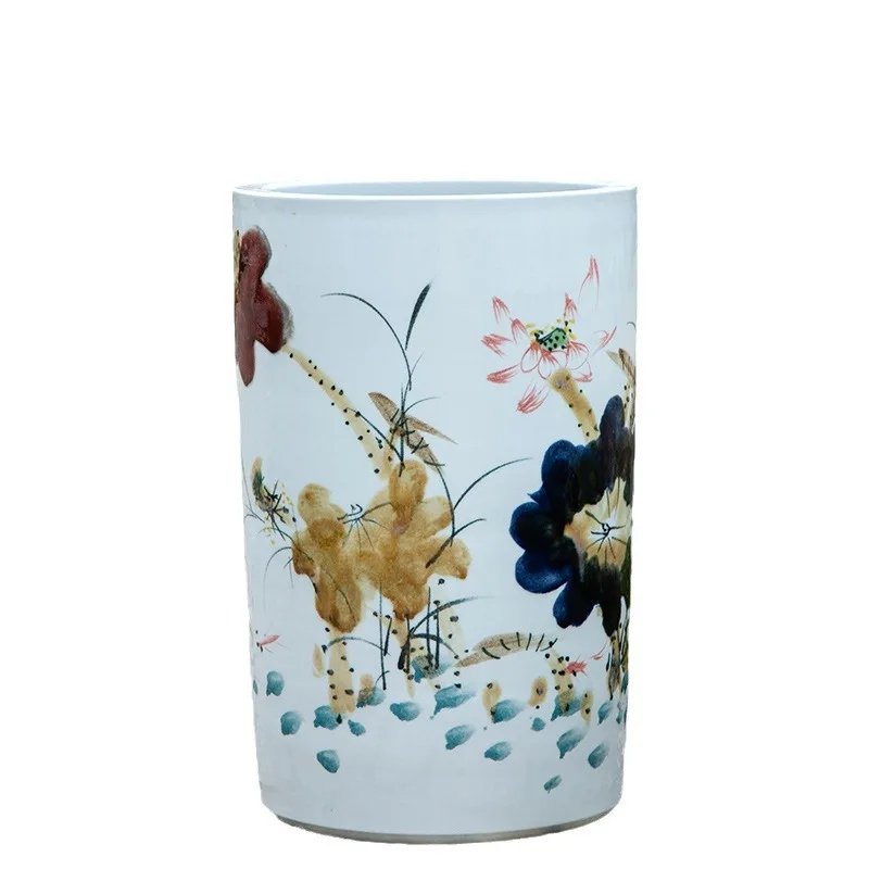 Ceramic straight vase quiver calligraphy and painting cylinder, kiln-changed porcelain quiver calligraphy and painting cylinder
Ceramic straight vase quiver calligraphy and painting cylinder, kiln-changed porcelain quiver calligraphy and painting cylinder
