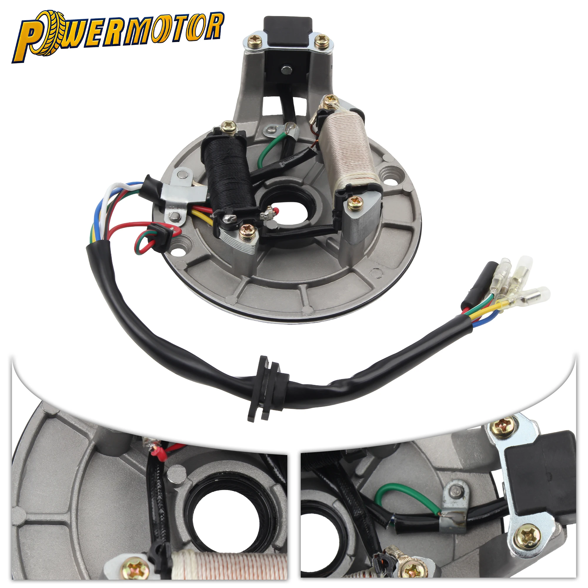 Motorcycle Magneto Ignition Coil Stator Plate ATV DirtBike For Taotao Kazuma SSR Baja 50cc 70cc 90cc 110cc 125cc Universal Parts
Motorcycle Magneto Ignition Coil Stator Plate ATV DirtBike For Taotao Kazuma SSR Baja 50cc 70cc 90cc 110cc 125cc Universal Parts