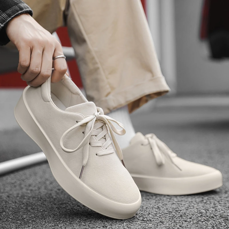 Brown Platform Board Shoes Man Low-top Lace-up Casual Shoes for Man 2025 Autumn Trendy Designer Men's Shoes Zapatos Para Hombre
Brown Platform Board Shoes Man Low-top Lace-up Casual Shoes for Man 2025 Autumn Trendy Designer Men's Shoes Zapatos Para Hombre