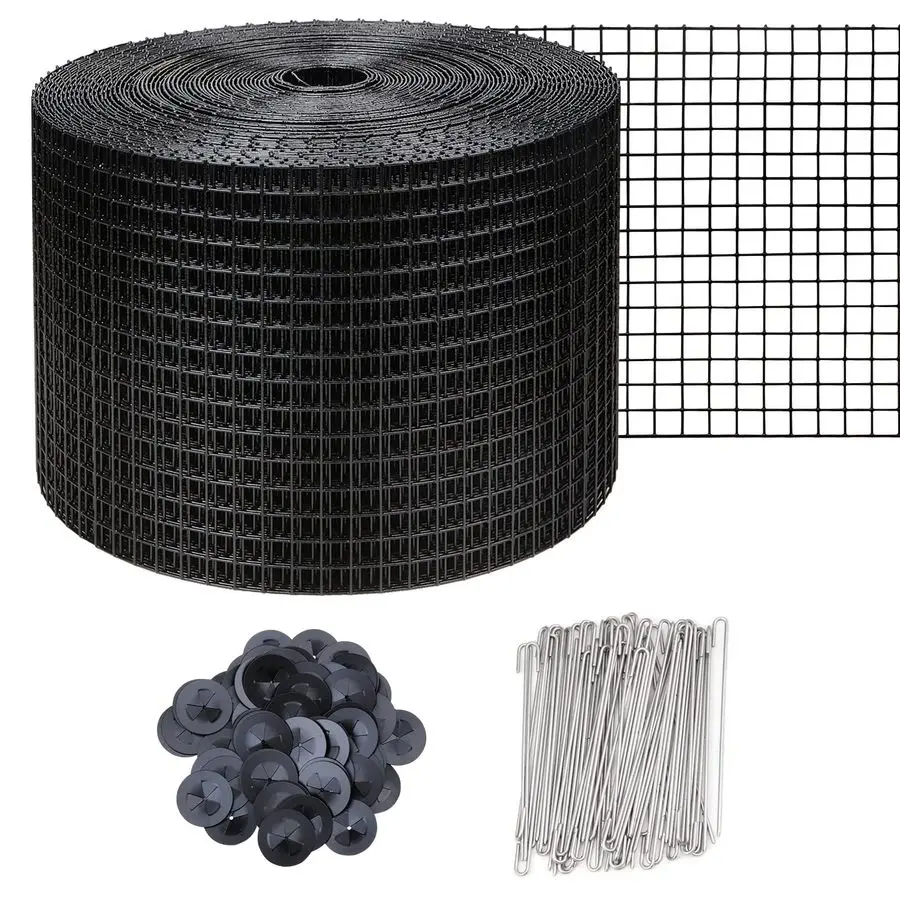 X 100ft Solar Panel Bird Guard,Solar Panel roof Protection net 1 2inch Mesh PVC Black Vinyl Coated Galvanized net 70 Fastener Cl
X 100ft Solar Panel Bird Guard,Solar Panel roof Protection net 1 2inch Mesh PVC Black Vinyl Coated Galvanized net 70 Fastener Cl