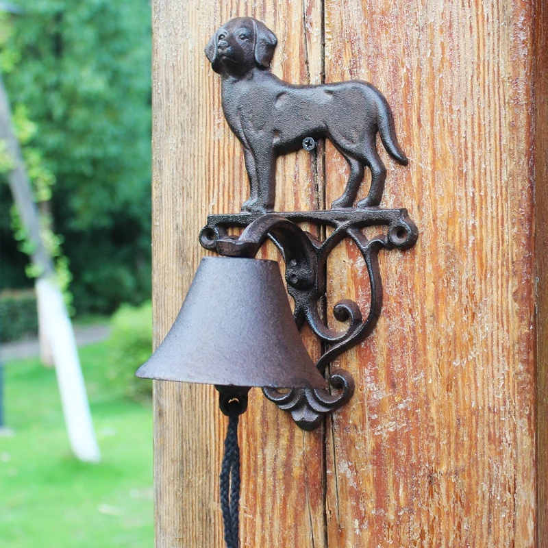 rustic vintage creative cast iron puppy doorbell, outdoor courtyard garden wrought iron wall bell, hand-cranked door bell
rustic vintage creative cast iron puppy doorbell, outdoor courtyard garden wrought iron wall bell, hand-cranked door bell