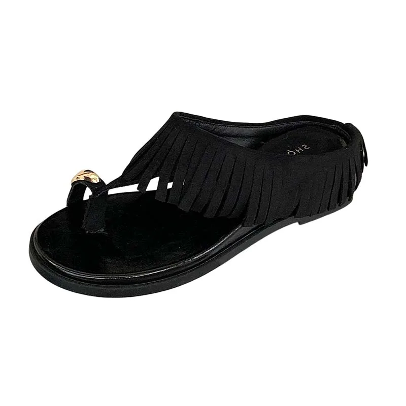 Brown Heels Slippers Summer Wedge Sandals Woman Flip Flops Tassel Casual Shoes Black Chunky Low Heels Sandals
Brown Heels Slippers Summer Wedge Sandals Woman Flip Flops Tassel Casual Shoes Black Chunky Low Heels Sandals