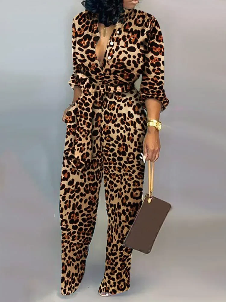 Leopard Tied Waist Long Sleeve Jumpsuit Women Rompers Fashion One Piece Overalls Casual Jumpsuits Streetwear Dropshipping
Leopard Tied Waist Long Sleeve Jumpsuit Women Rompers Fashion One Piece Overalls Casual Jumpsuits Streetwear Dropshipping