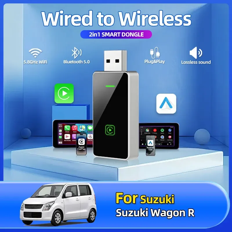 1pc 2025 New Car Styling 2in1 Wireless Android Auto Adapter Carplay Smart Dongle Plug And Play Car Accessorie For Suzuki Wagon R
1pc 2025 New Car Styling 2in1 Wireless Android Auto Adapter Carplay Smart Dongle Plug And Play Car Accessorie For Suzuki Wagon R