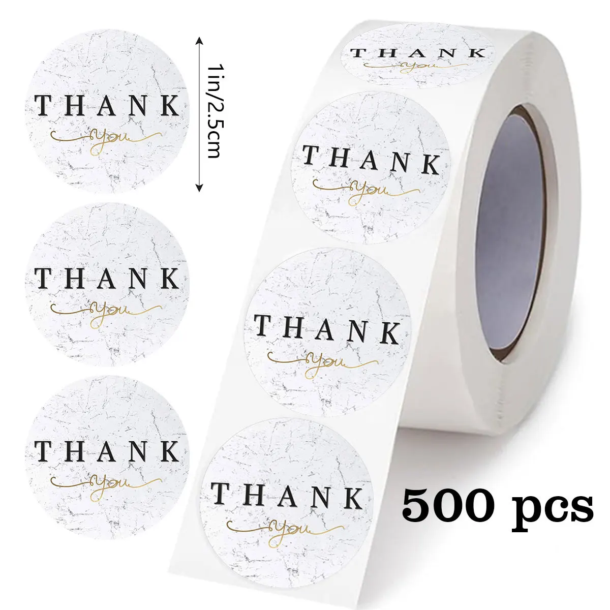 Round Thank You Sticker Marble Self-adhesive Stickers For Gift Packaging Decoration PVC Stickers Label
Round Thank You Sticker Marble Self-adhesive Stickers For Gift Packaging Decoration PVC Stickers Label