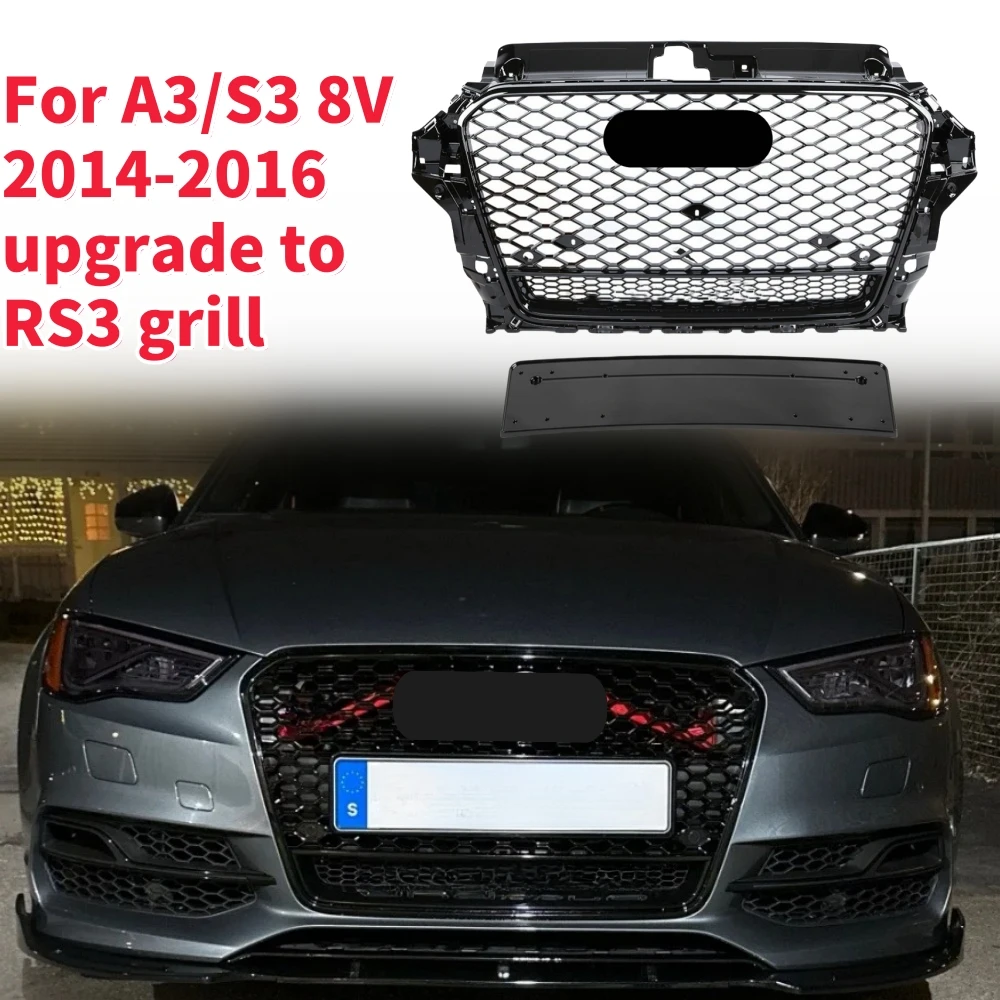 Racing Grills Front Hood Grille Car Front Bumper Grill Center Grille for RS3 Grill for A3/S3 8V 2014-2016
Racing Grills Front Hood Grille Car Front Bumper Grill Center Grille for RS3 Grill for A3/S3 8V 2014-2016
