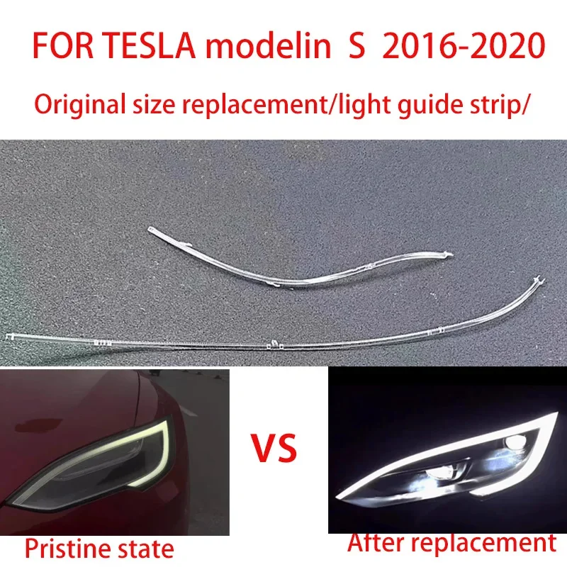 FOR TESLA MODEL S 2016-2020 Light guide strips Car DRL Light Guide Plate Guide Tube Headlight Daytime Running Light Angel Eyes
FOR TESLA MODEL S 2016-2020 Light guide strips Car DRL Light Guide Plate Guide Tube Headlight Daytime Running Light Angel Eyes