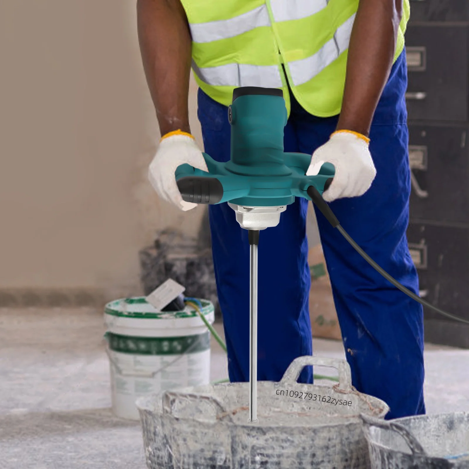 Concrete Mixer, 2100W Portable Electric Mud Mixer for Mixing mortar ,6 Speed Adjustable Paint Mixer, Handheld Cement Mixer
Concrete Mixer, 2100W Portable Electric Mud Mixer for Mixing mortar ,6 Speed Adjustable Paint Mixer, Handheld Cement Mixer