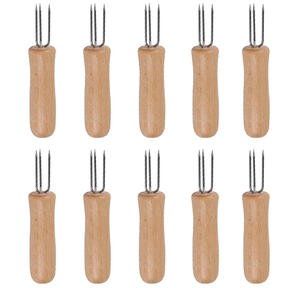 10 Pcs Corn Fork Cob Holders Grips Skewers Barbecue Forks BBQ Stainless Steel Fruit
10 Pcs Corn Fork Cob Holders Grips Skewers Barbecue Forks BBQ Stainless Steel Fruit