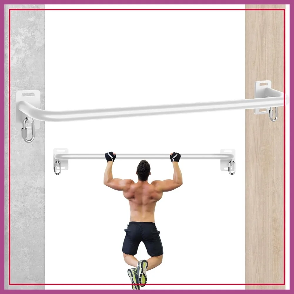 36" Heavy Duty Pull Up Bar, 600 LB Capacity, Multi-Grip for Garage & Basement, Space-Saving Design with Carabiners
36" Heavy Duty Pull Up Bar, 600 LB Capacity, Multi-Grip for Garage & Basement, Space-Saving Design with Carabiners