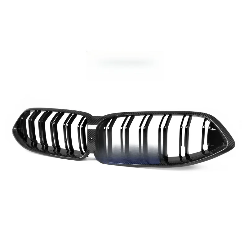 High Quality Gloss Carbon Fiber Double Slat Front Bumper Grille Replacement Parts For 2019-2023 Models
High Quality Gloss Carbon Fiber Double Slat Front Bumper Grille Replacement Parts For 2019-2023 Models