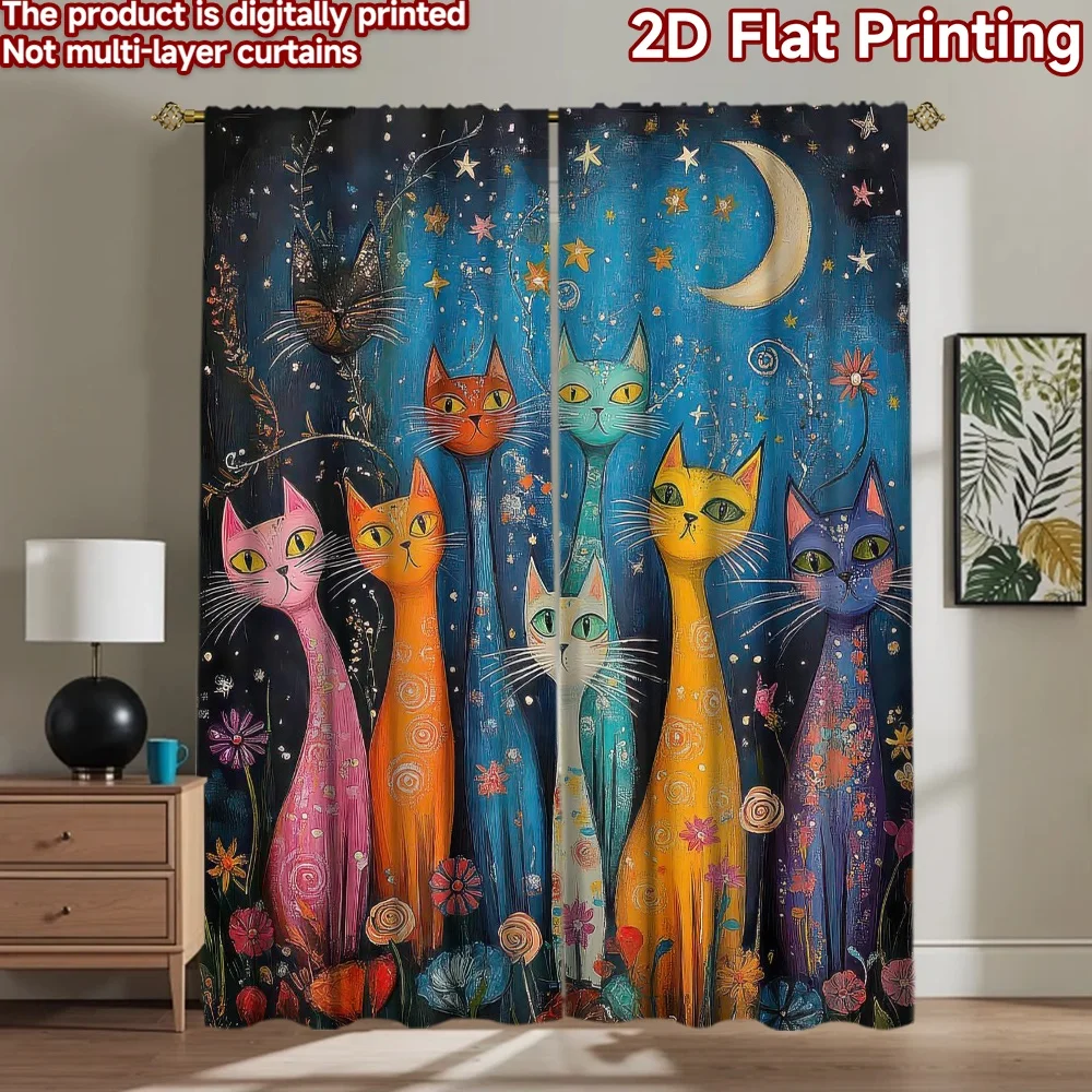 1pc 2D flat Photography Backdrop Photography Backdrop Colorful Cats Under Moon 100% Polyester Vibrant Reunion for Holiday
1pc 2D flat Photography Backdrop Photography Backdrop Colorful Cats Under Moon 100% Polyester Vibrant Reunion for Holiday
