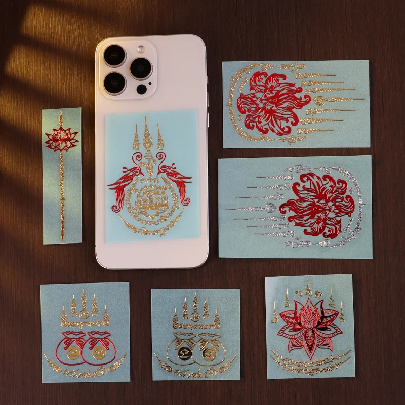 Custom. Thai Buddha Nine-Tailed Sticker Wealth Gourd Scripture Phone Desktop Transparent Sticker Decoration Self-
Custom. Thai Buddha Nine-Tailed Sticker Wealth Gourd Scripture Phone Desktop Transparent Sticker Decoration Self-