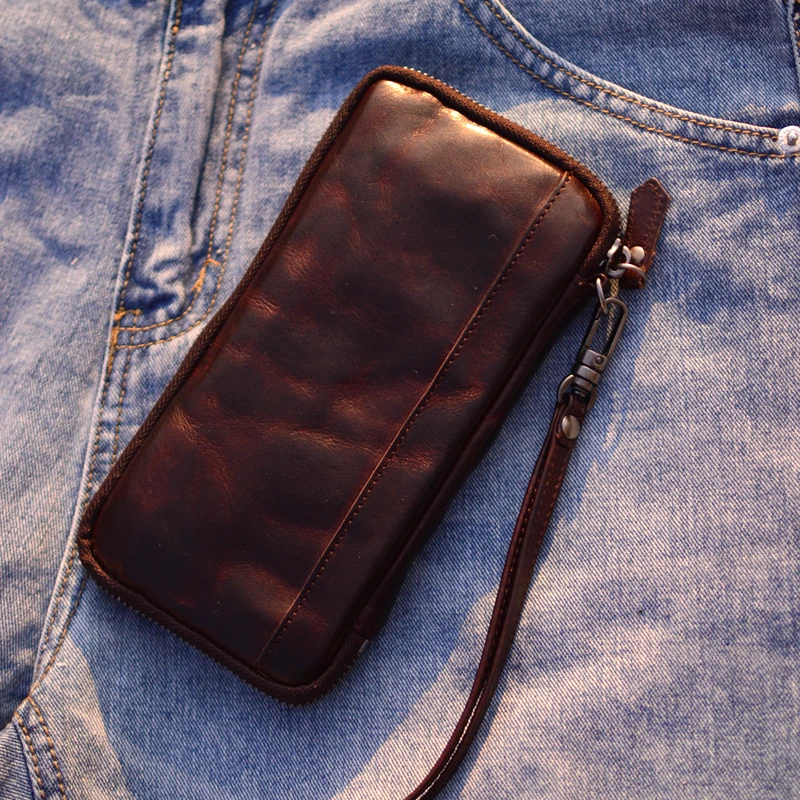 AETOO Business men's wallet long zipper leather handheld bag card bag multi-functional large capacity handmade men's leather wa
AETOO Business men's wallet long zipper leather handheld bag card bag multi-functional large capacity handmade men's leather wa