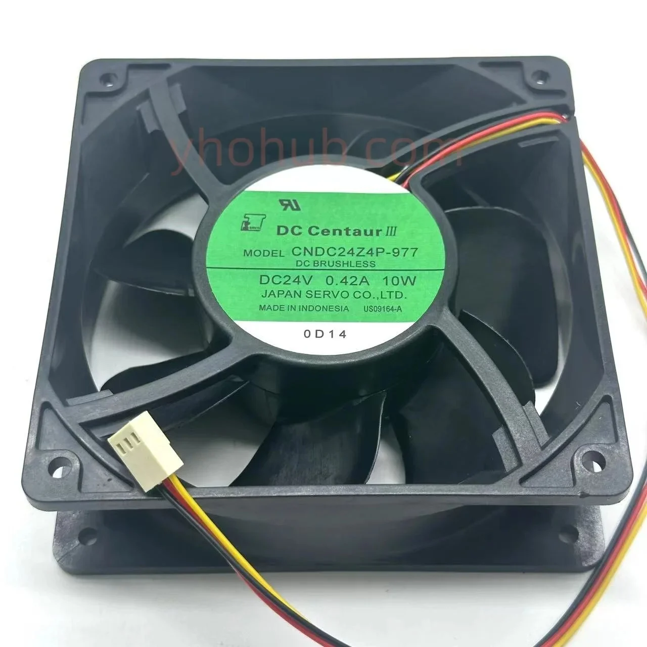 CNDC24Z4P-977 DC 24V 0.42A 120x120x38mm Cooling Fan
CNDC24Z4P-977 DC 24V 0.42A 120x120x38mm Cooling Fan