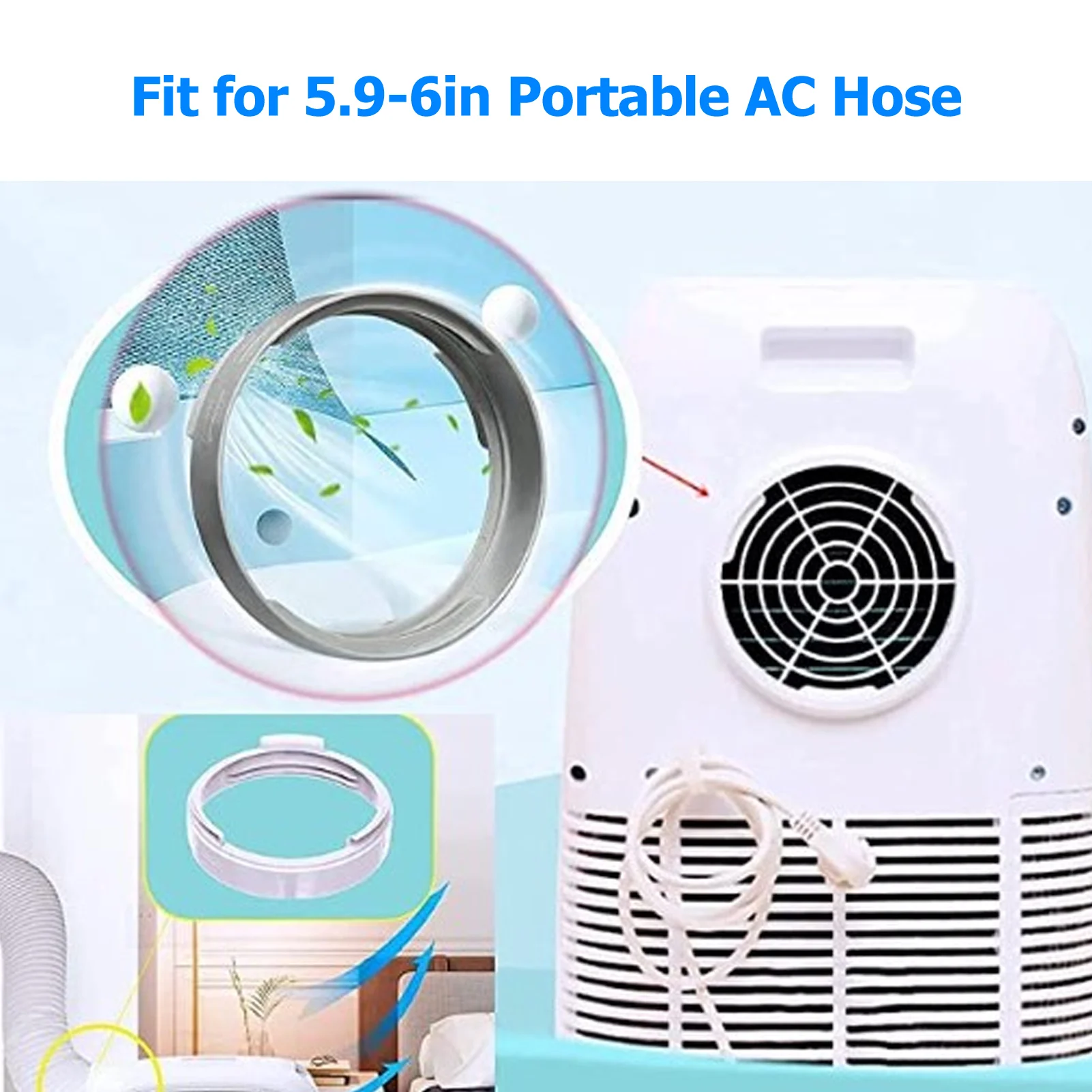 Портативный соединитель для выхлопного шланга кондиционера, адаптер для выхлопного шланга кондиционера из АБС-пластика, простое подключение, 5,9 дюйма, высокая прочность, для домашнего использования
Портативный соединитель для выхлопного шланга кондиционера, адаптер для выхлопного шланга кондиционера из АБС-пластика, простое подключение, 5,9 дюйма, высокая прочность, для домашнего использования