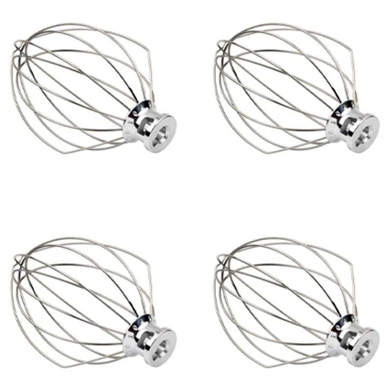 4X K5AWW Wire Whip Steel Wire Whisk Stainless Steel Egg Beater Mixer Mixing Head 5QT For American Kitchenaid
4X K5AWW Wire Whip Steel Wire Whisk Stainless Steel Egg Beater Mixer Mixing Head 5QT For American Kitchenaid
