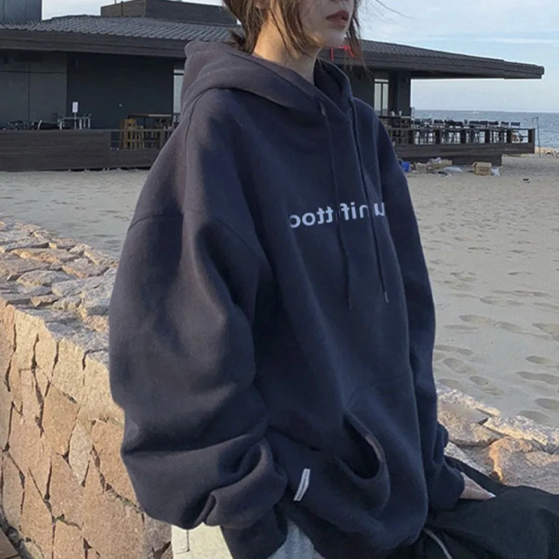 Letter Print Hoodies Women Vintage Winter Autumn Loose Hooded Shirt Sweatshirt Y2k Clothes Warm Oversize Pullover
Letter Print Hoodies Women Vintage Winter Autumn Loose Hooded Shirt Sweatshirt Y2k Clothes Warm Oversize Pullover