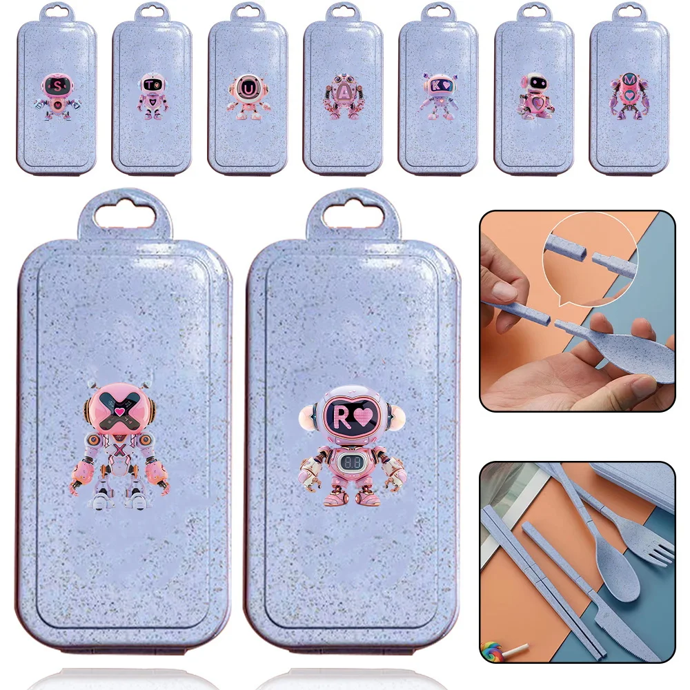 4Pcs Portable Detachable Tableware Fork Knife Chopstick Tableware Picnic Dinnerware Set Robot Initial Name 26 Letters Pattern
4Pcs Portable Detachable Tableware Fork Knife Chopstick Tableware Picnic Dinnerware Set Robot Initial Name 26 Letters Pattern