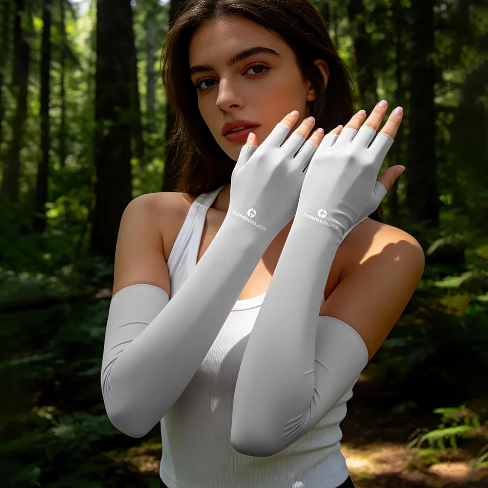 Women's summer thin ice silk half-finger gloves outdoor tight long ice sleeves cycling arm cover breathable, light and comfortable
Women's summer thin ice silk half-finger gloves outdoor tight long ice sleeves cycling arm cover breathable, light and comfortable