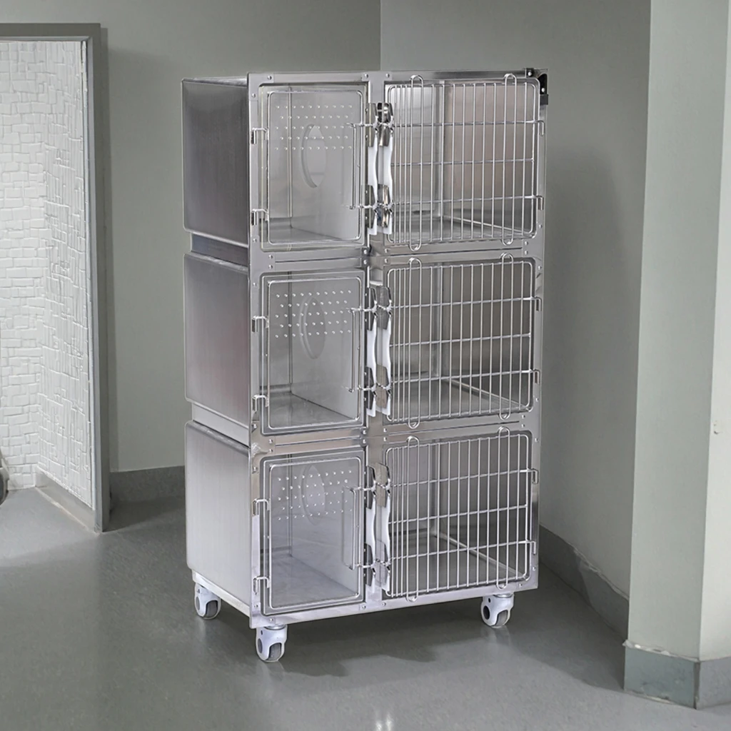 Veterinary Cat Cage Pjdy-03 3-Level 3-Layer Eco-Friendly Hospitalization Cage with
Veterinary Cat Cage Pjdy-03 3-Level 3-Layer Eco-Friendly Hospitalization Cage with