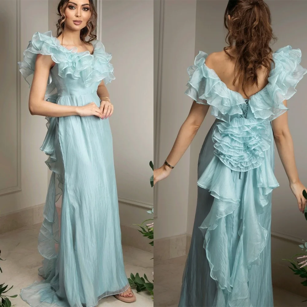 Customized Formal Green Chiffon Evening Dress Temperament Strapless Off the Shoulder Lace Up Back Bespoke Occasion Gowns
Customized Formal Green Chiffon Evening Dress Temperament Strapless Off the Shoulder Lace Up Back Bespoke Occasion Gowns