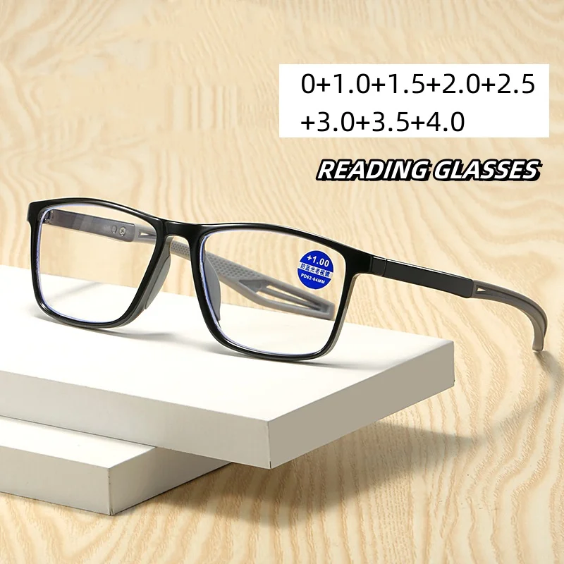 Anti Slip Sports Reading Glasses Anti Blue Light Far Sight Eyeglasses for Men Women Femal Ultra Light Presbyopia Eyewear To +4.0
Anti Slip Sports Reading Glasses Anti Blue Light Far Sight Eyeglasses for Men Women Femal Ultra Light Presbyopia Eyewear To +4.0