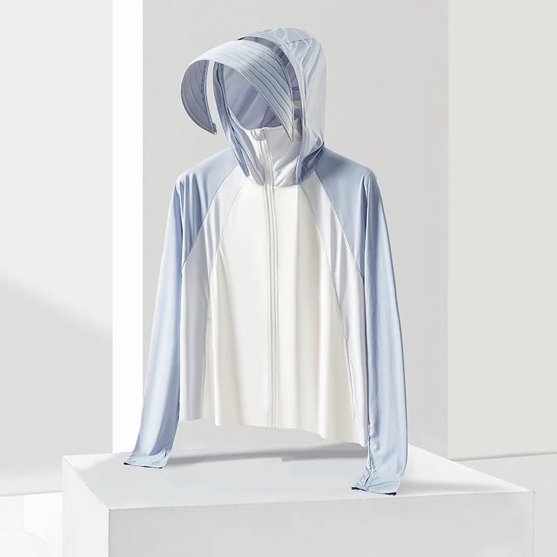 Женская летняя тонкая спортивная куртка из ледяного шелка с защитой от УФ-излучения UPF50, дышащая, с капюшоном, на молнии, для улицы
Женская летняя тонкая спортивная куртка из ледяного шелка с защитой от УФ-излучения UPF50, дышащая, с капюшоном, на молнии, для улицы