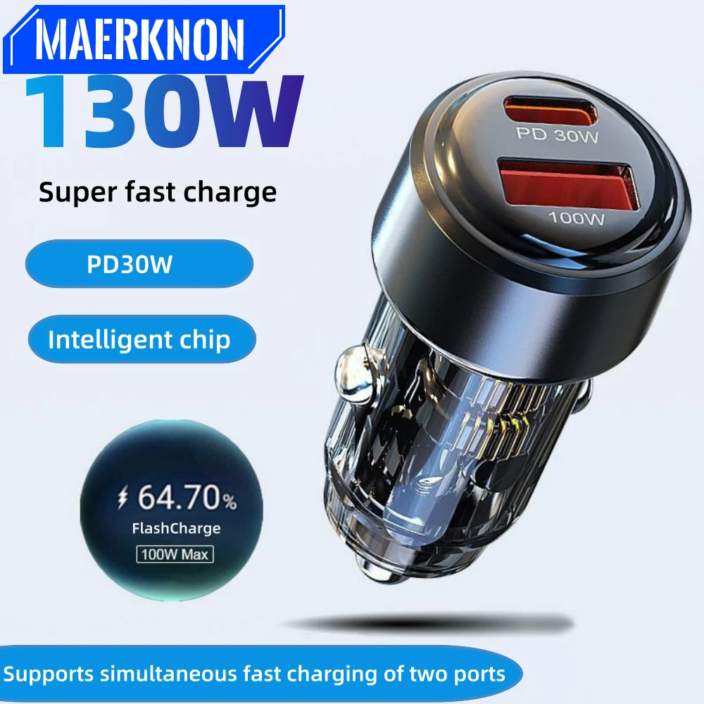 Автомобильное зарядное устройство USB C QC 3.0, 130 Вт, 2 порта, сверхбыстрая зарядка PD, автомобильное зарядное устройство для телефона для iPhone 15 Xiaomi Huawei Oneplus Realme
Автомобильное зарядное устройство USB C QC 3.0, 130 Вт, 2 порта, сверхбыстрая зарядка PD, автомобильное зарядное устройство для телефона для iPhone 15 Xiaomi Huawei Oneplus Realme