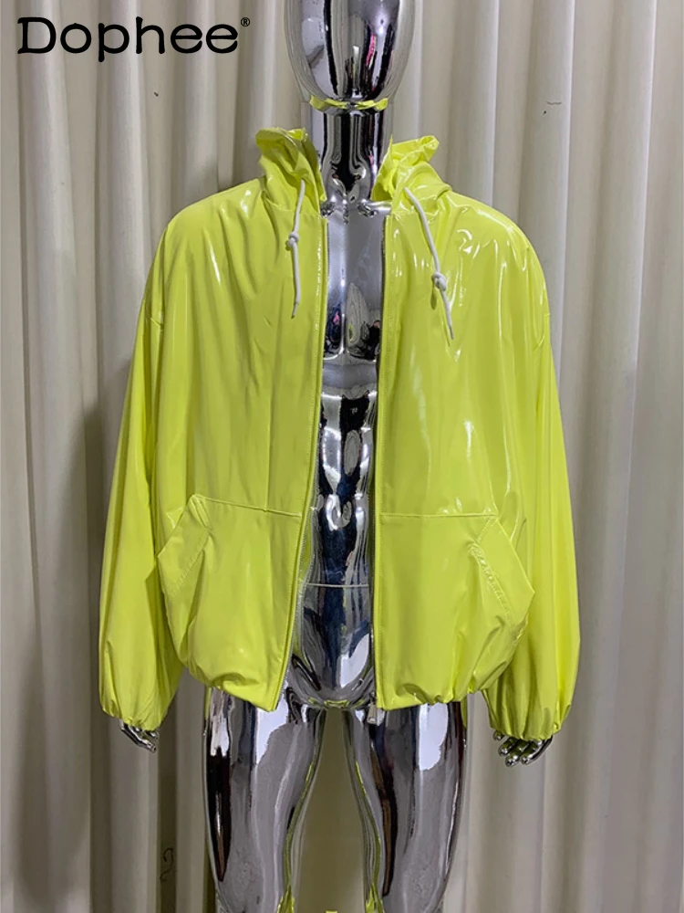 Men's 2026 Spring New Stylish High-End Fashion Jackets Loose Oversize Glossy Chic Faux Leather Jackets Hooded Faux Leather Coats
Men's 2026 Spring New Stylish High-End Fashion Jackets Loose Oversize Glossy Chic Faux Leather Jackets Hooded Faux Leather Coats