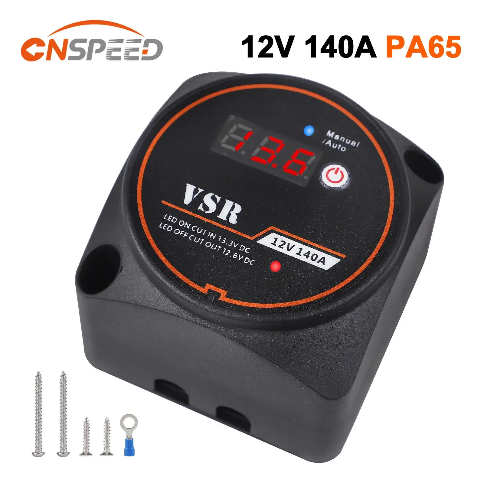 CNSPEED Smart Dual Battery Isolator 12V 140A Voltage Sensitive Relay VSR Split Charge with Digital Voltmeter For Camper Car RV
CNSPEED Smart Dual Battery Isolator 12V 140A Voltage Sensitive Relay VSR Split Charge with Digital Voltmeter For Camper Car RV