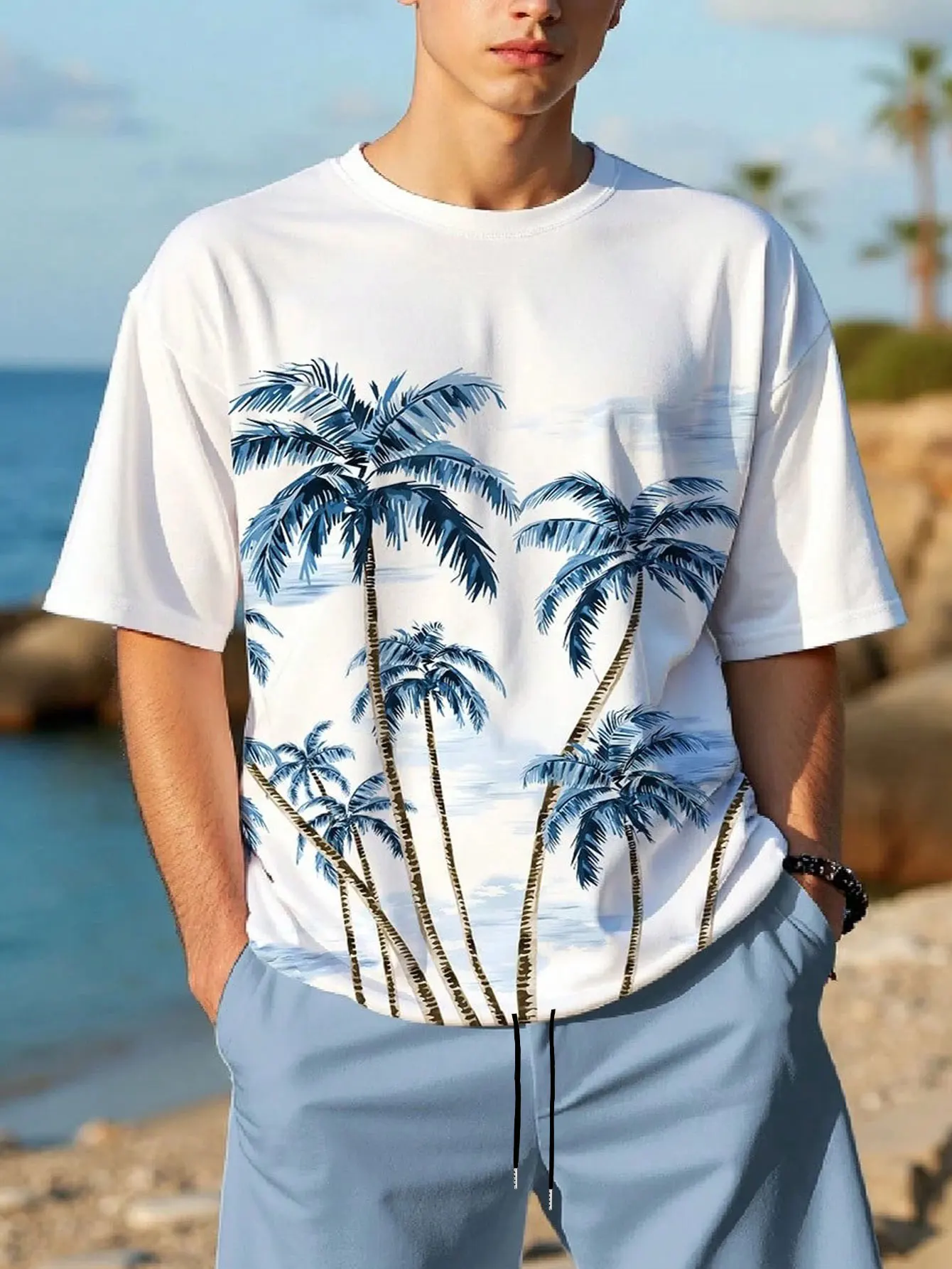 Printed Men's T-shirt Shorts Set Two-piece Summer Daily Men's Fashion T-shirt Outdoor Beach Men's Casual Shorts
Printed Men's T-shirt Shorts Set Two-piece Summer Daily Men's Fashion T-shirt Outdoor Beach Men's Casual Shorts