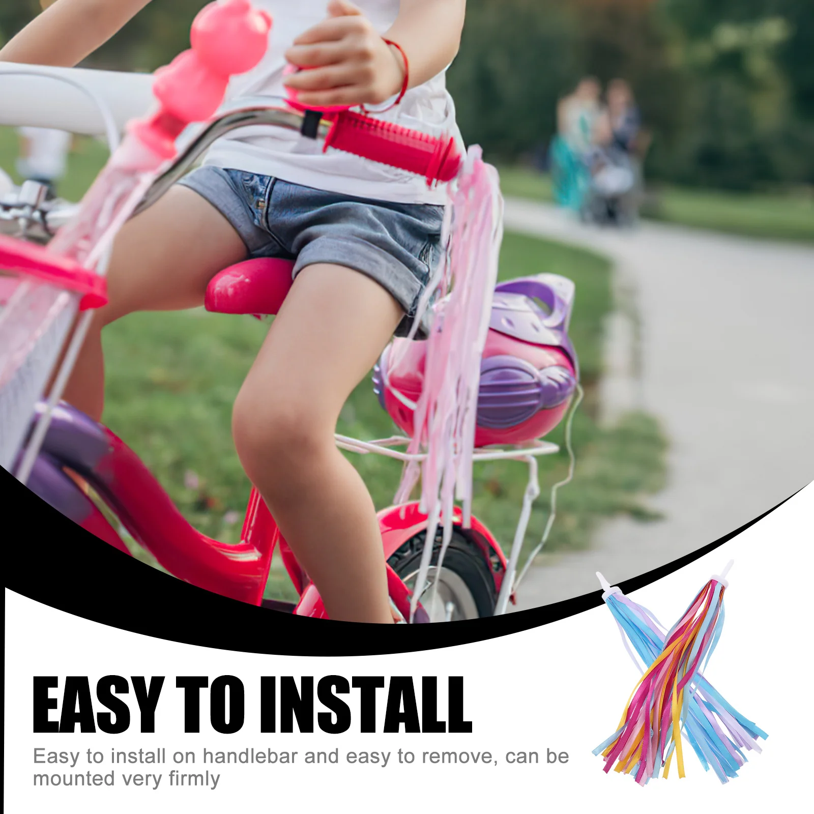 Colorful Bike Streamers Handlebar Decor Scooter Tassels Pp Plastic Pet Cloth Band Durable Wrinkle-Free Bicycle Tricycle
Colorful Bike Streamers Handlebar Decor Scooter Tassels Pp Plastic Pet Cloth Band Durable Wrinkle-Free Bicycle Tricycle