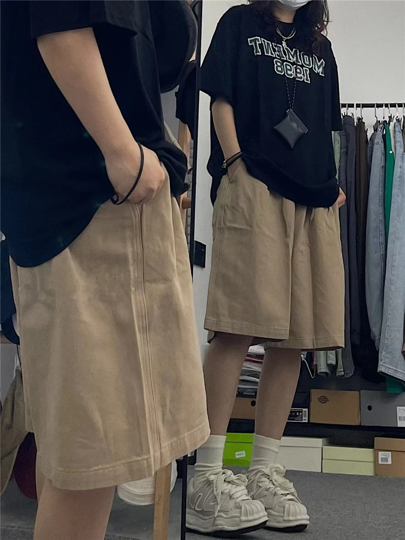 High Waist Sports Shorts Women's Summer Thin Casual Loose Slimming Wide Leg Five-Quarter Pants Korean Style Cotton Workwear
High Waist Sports Shorts Women's Summer Thin Casual Loose Slimming Wide Leg Five-Quarter Pants Korean Style Cotton Workwear