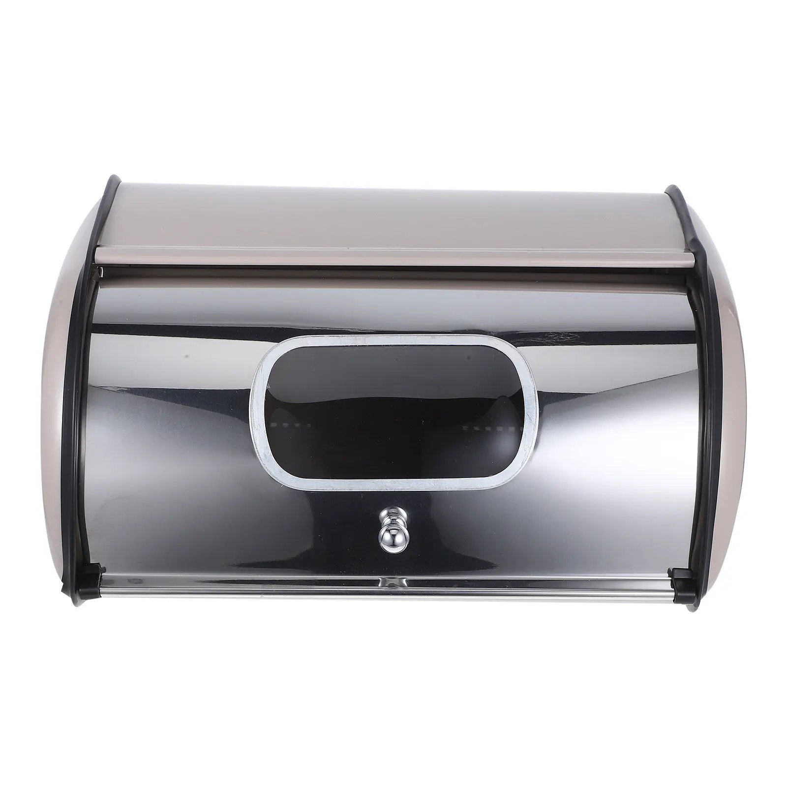 Modern Stainless Steel Bread Box Large Capacity Drum Shape Mirror Finish Window Design for Kitchen Countertop Bread Storage
Modern Stainless Steel Bread Box Large Capacity Drum Shape Mirror Finish Window Design for Kitchen Countertop Bread Storage
