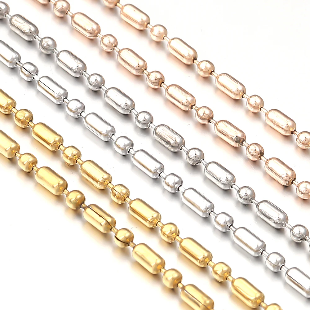 10yards/roll Stainless Steel Beads Chains Link Cable Chains Bulk Ball Bead Linking Chain For DIY Jewelry Making Necklace Bracele
10yards/roll Stainless Steel Beads Chains Link Cable Chains Bulk Ball Bead Linking Chain For DIY Jewelry Making Necklace Bracele