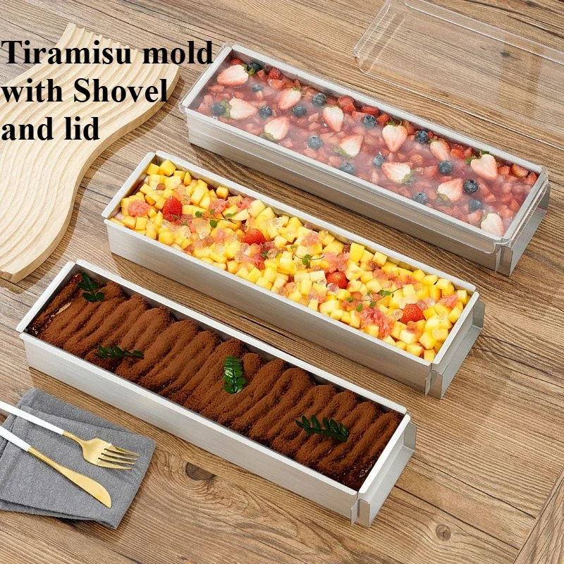 Tiramisu Cake Mold with Shovel Lid Professional Aluminium Alloy Loaf Bread Mold Removable Non-Stick DIY Cake Mousse Muffin Pan
Tiramisu Cake Mold with Shovel Lid Professional Aluminium Alloy Loaf Bread Mold Removable Non-Stick DIY Cake Mousse Muffin Pan