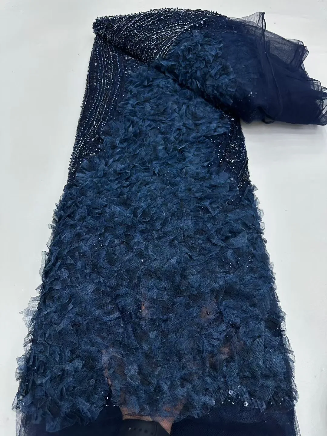 3D Flower Lace Beads and Sequins Net Lace Fabrics Exquisite Embroidery High Quality Fabric Wedding Party Dress Serie
3D Flower Lace Beads and Sequins Net Lace Fabrics Exquisite Embroidery High Quality Fabric Wedding Party Dress Serie