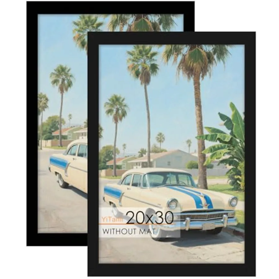 Poster Frame 2 Pack 20 x 30 Picture Frame for Posters and Art Prints Horizontal or Vertical Wall Mounting
Poster Frame 2 Pack 20 x 30 Picture Frame for Posters and Art Prints Horizontal or Vertical Wall Mounting