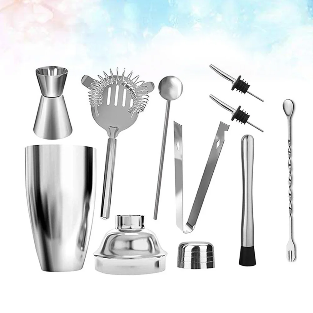 9Pcs Cocktail Shaker Set Stainless Steel 750Ml Home Bar Drink Mixologist Gift Easy Clean Mirror Finish
9Pcs Cocktail Shaker Set Stainless Steel 750Ml Home Bar Drink Mixologist Gift Easy Clean Mirror Finish