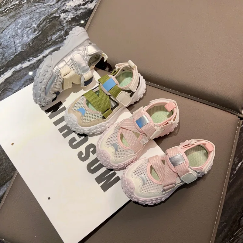 Children Casual Shoes Mesh Breathable Kids Tennis Shoes Non-slip Soft Bottom 2025 Summer New Boys Girls Sports Sandals Trendy
Children Casual Shoes Mesh Breathable Kids Tennis Shoes Non-slip Soft Bottom 2025 Summer New Boys Girls Sports Sandals Trendy