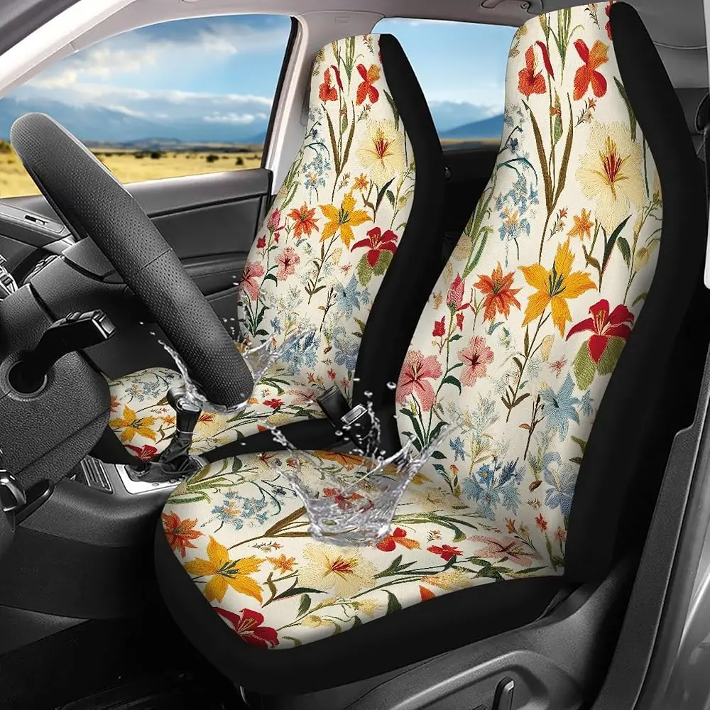 Vintage Floral Print Seat Cover for Cars,SUV,Waterproof Front Seats Protector,Fashion Auto Interior Accessories for Women
Vintage Floral Print Seat Cover for Cars,SUV,Waterproof Front Seats Protector,Fashion Auto Interior Accessories for Women