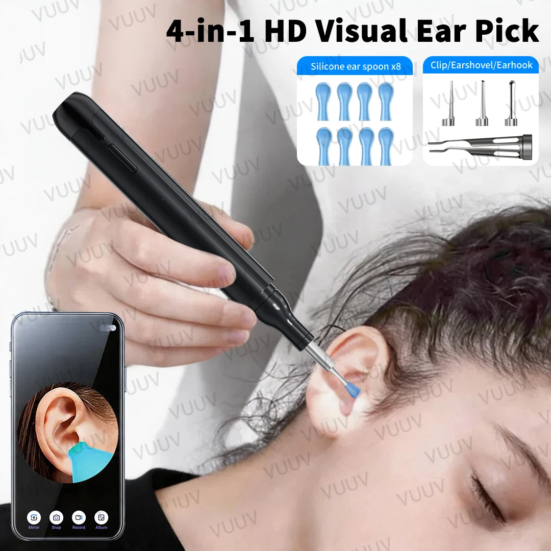 Smart Visual Ear Stick with Camera Wax Removal Tool Rechargeable Otoscope Ear Cleaner Health Care Set
Smart Visual Ear Stick with Camera Wax Removal Tool Rechargeable Otoscope Ear Cleaner Health Care Set