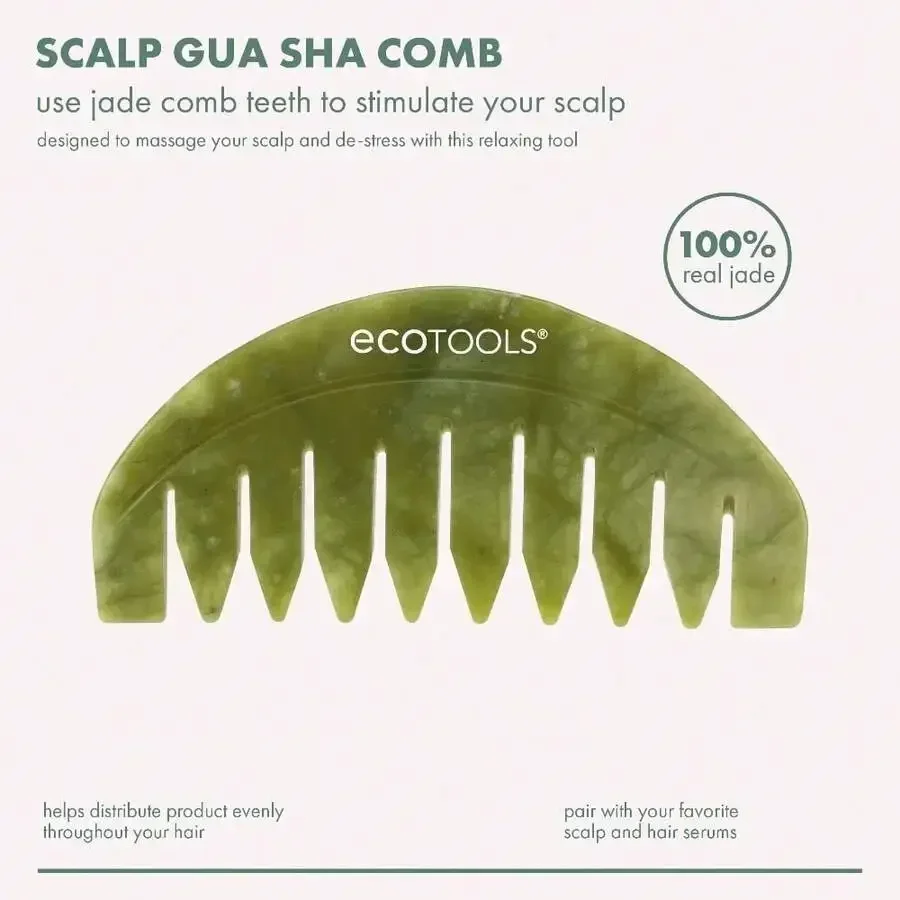 Jade Scalp Gua Sha Comb For Hair Massage And Product Distribution
Jade Scalp Gua Sha Comb For Hair Massage And Product Distribution