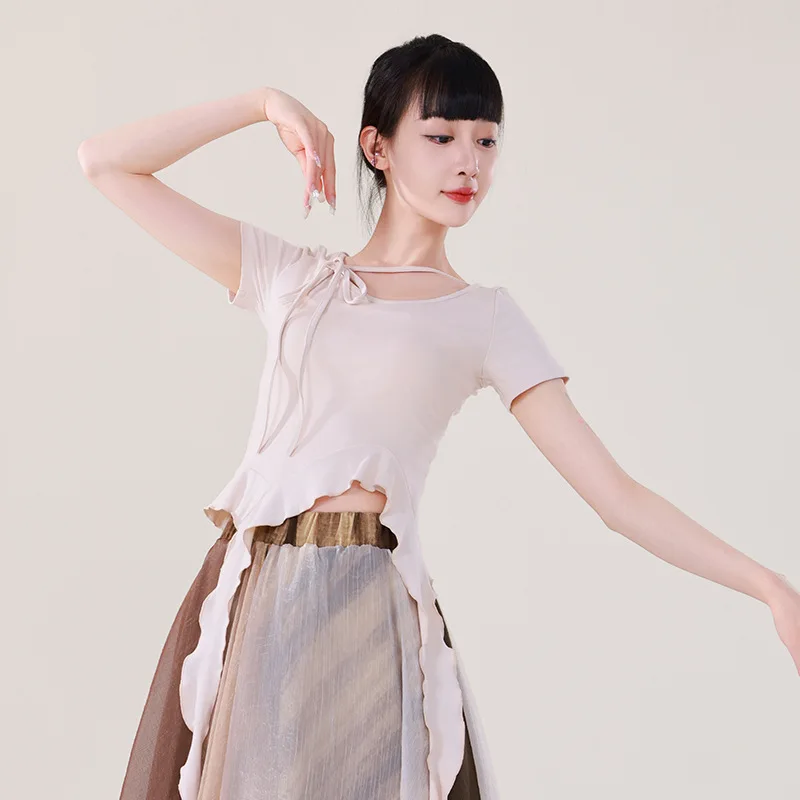 Dance costumes for women modern dance costumes summer new styles slimming high-end classical dance daily body tops
Dance costumes for women modern dance costumes summer new styles slimming high-end classical dance daily body tops