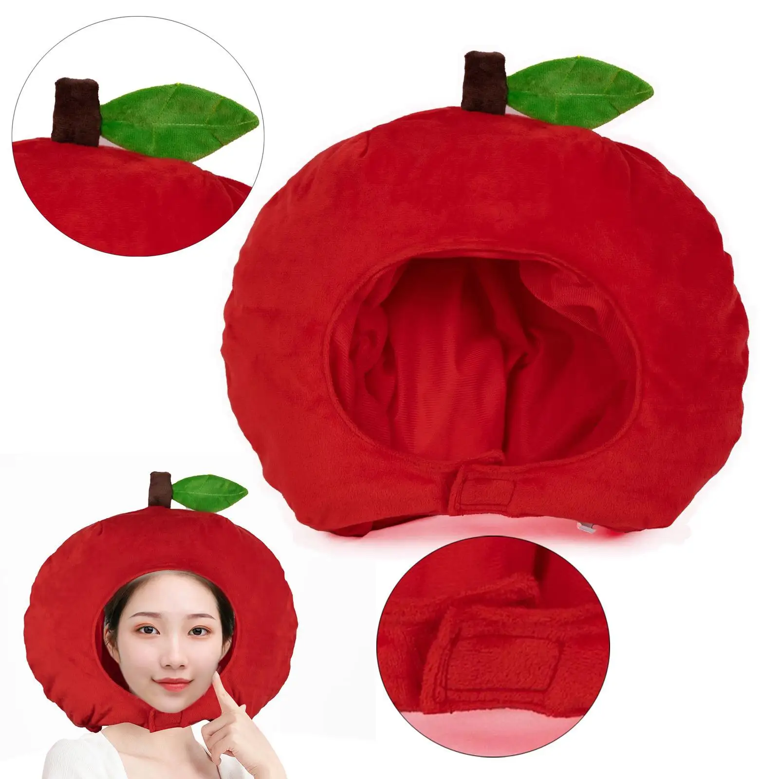 Fruit Apple Hat Headgear Photography Props Novelty Stuffed Cap Party Headgear for Carnival Event Birthday Party Holiday
Fruit Apple Hat Headgear Photography Props Novelty Stuffed Cap Party Headgear for Carnival Event Birthday Party Holiday