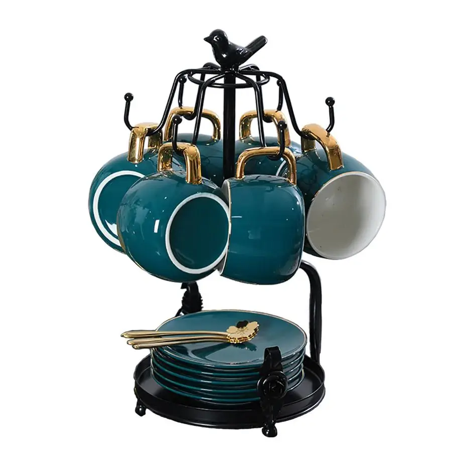 Подставка для кружек на столешницу, металлическая подставка для чайных и кофейных чашек с небольшим отсеком для хранения, подставка-дерево для кружек и чашек
Подставка для кружек на столешницу, металлическая подставка для чайных и кофейных чашек с небольшим отсеком для хранения, подставка-дерево для кружек и чашек