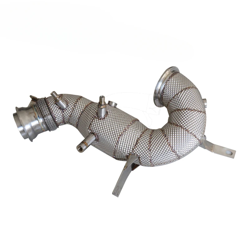 Exhaust catted Downpipe for AMG X290 GT43 GT50 GT53 / W213 E53 C257 CLS43 CLS53 / W167 GLE53 OPF / GPF with heat shield
Exhaust catted Downpipe for AMG X290 GT43 GT50 GT53 / W213 E53 C257 CLS43 CLS53 / W167 GLE53 OPF / GPF with heat shield