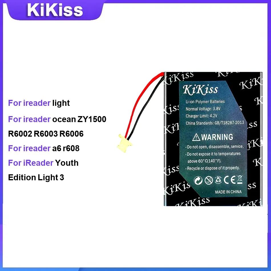 Аккумулятор для ireader light ocean ZY1500 R6002 R6003 R6006 a6 r608 Youth Edition Light 3 — лучшая замена
Аккумулятор для ireader light ocean ZY1500 R6002 R6003 R6006 a6 r608 Youth Edition Light 3 — лучшая замена