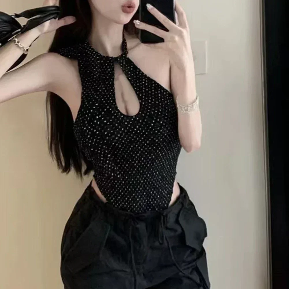 Daily Fashion Spicy Girl Top Retro Suspender Club Wear For Women Club Circle Pattern Club Outfit Regular Length
Daily Fashion Spicy Girl Top Retro Suspender Club Wear For Women Club Circle Pattern Club Outfit Regular Length